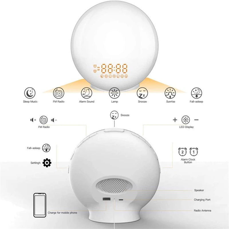 Sunrise Simulation Wake-Up Alarm Clock